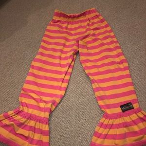 Matilda Jane striped ruffle pants sz12